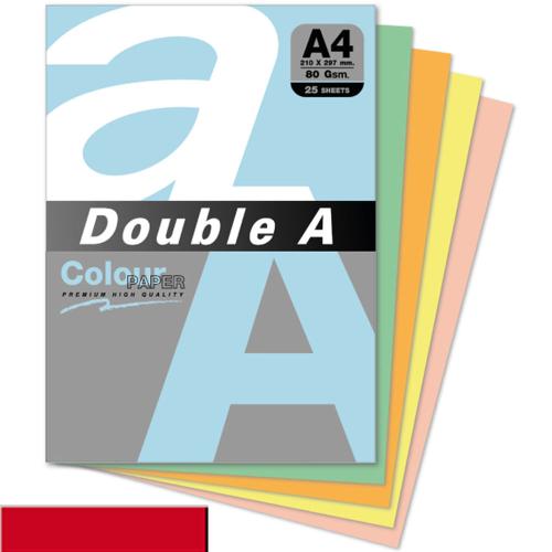 Double A Renkli Kağıt 25 Li A4 80 Gr Kırmızı - - Double-A - Fiyatı - Y