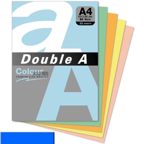 Double A Renkli Kağıt 25 Li A4 80 Gr Koyu Mavi - - Double-A - Fiyatı -