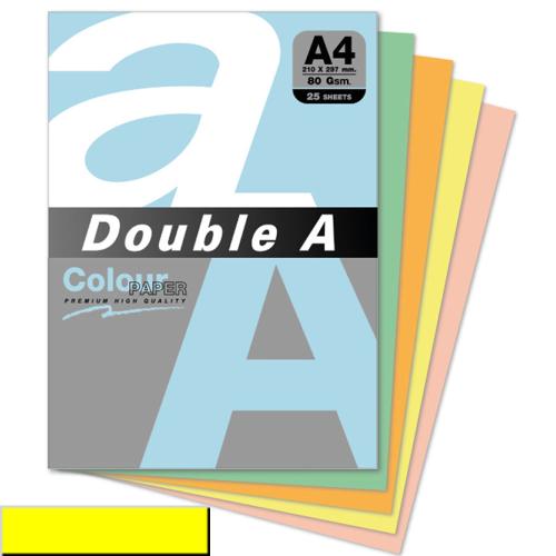 Double A Renkli Kağıt 25 Li A4 80 Gr Limon Sarısı - - Double-A - Fiyat