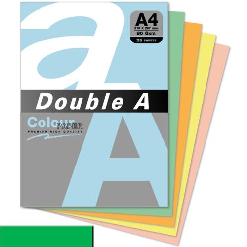 Double A Renkli Kağıt 25 Li A4 80 Gr Papağan Yeşili - - Double-A - Fiy