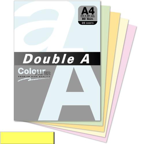 Double A Renkli Kağıt 25 Li A4 80 Gr Pastel Butter - - Double-A - Fiya