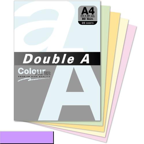 Double A Renkli Kağıt 25 Li A4 80 Gr Pastel Lavanta - - Double-A - Fiy