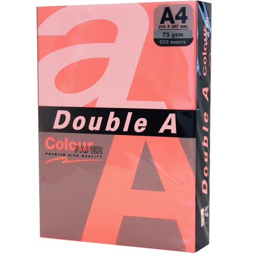 Double A Renkli Kağıt 500 Lü A4 75 Gr Fosforlu Punch - - Double-A - Fi