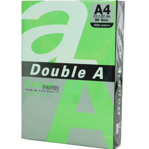 Double A Renkli Kağıt 500 Lü A4 80 Gr Pastel Zümrüt Yeşili - - Double-