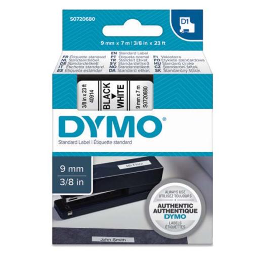 Dymo D1 Şerit Standart 9 Mmx7 Mt Beyaz Üzerine Siyah 40913-41913 S0720