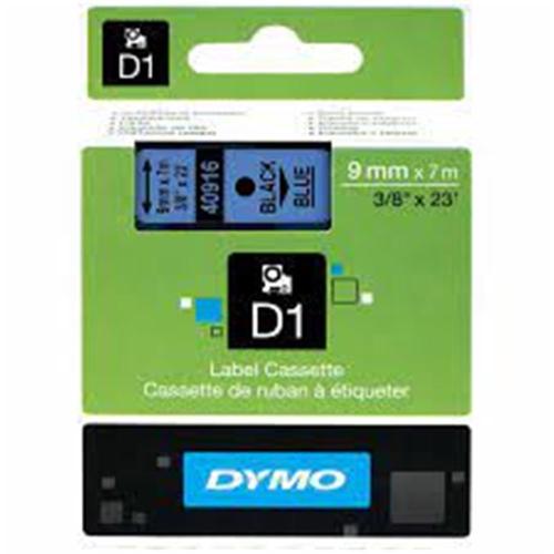 Dymo S0720710 D1 Yedek Şerit 9 Mmx7Mt Mavi-Siyah 40916 - - Dymo - Fiya