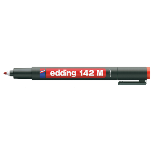 Edding Asetat Kalemi Permanent M Seri 1 Mm Kırmızı 142 M - 10'lu Paket