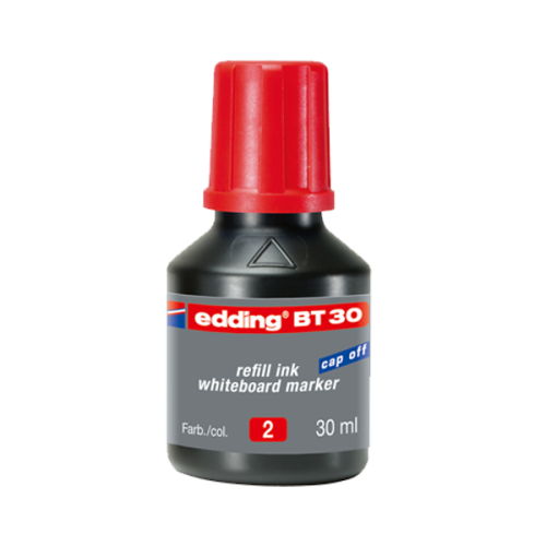 Edding Tahta Kalem Mürekkebi Damlalıklı 30 Ml Kırmızı Bt30 - 10'lu Kut