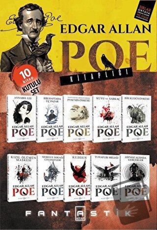 Edgar Allan Poe Seti (10 Kitap Takım) - Edgar Allan Poe - Fantastik Ki