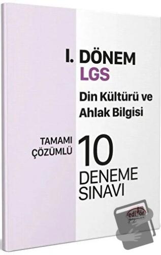 Editör Yayınları 8. Sınıf LGS Din Kültürü ve Ahlak Bilgisi 1. Dönem 10