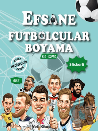 Efsane Futbolcular Boyama Kitabı - Kolektif - Yeti Kitap - Fiyatı - Yo