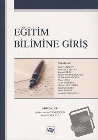 Eğitim Bilimine Giriş - Atilla Yıldırım - Anı Yayıncılık - Fiyatı - Yo