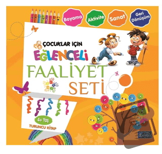 Eğlenceli Faaliyet Seti Turuncu Kitap - 4 Yaş Üzeri - Kolektif - Parıl