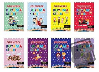 Eğlenerek Boyama (8 Takım Set) - Kolektif - Salon Yayınları - Çocuk - 