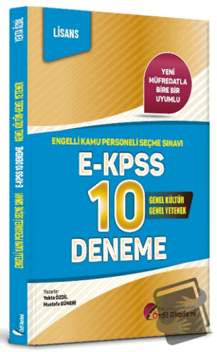 EKPSS Lisans 10 Deneme - Yekta Özdil - Özdil Akademi Yayınları - Fiyat