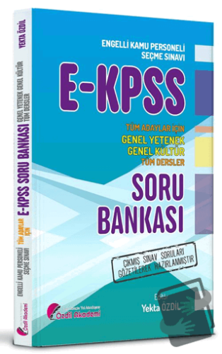 EKPSS Soru Bankası - Yekta Özdil - Özdil Akademi Yayınları - Fiyatı - 