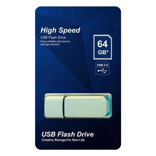 Elba 64Gb Plastik Beyaz-Mavi 2.0 Usb Flash Bellek - - Oem - Fiyatı - Y