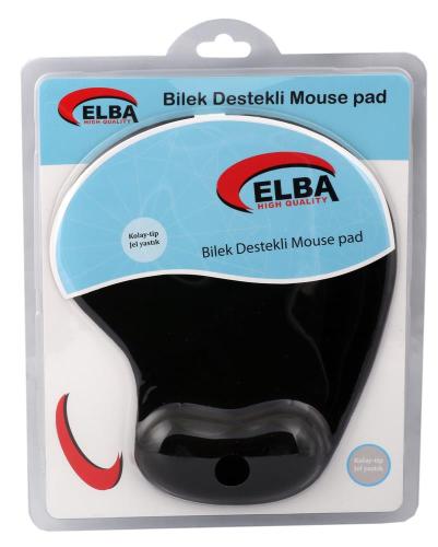 Elba K06152 Bileklikli Jel Mouse Pad Siyah - - Elba - Fiyatı - Yorumla