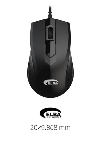 Elba M303 Usb Siyah 3D Optik Kablolu Mouse - - Elba - Fiyatı - Yorumla