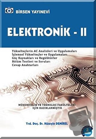 Elektronik 2 - Hüseyin Demirel - Birsen Yayınevi - Fiyatı - Yorumları 