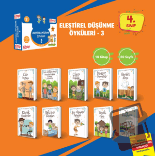 Eleştirel ve Yaratıcı Düşünme Öyküleri - 3 (10 Kitap - Etkinlik Testi 