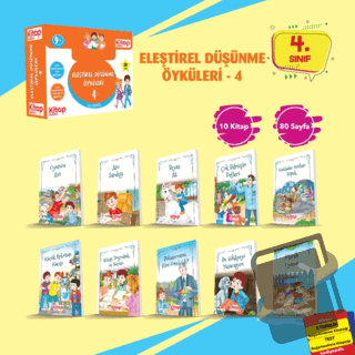 Eleştirel ve Yaratıcı Düşünme Öyküleri - 4 (10 Kitap - Etkinlik Testi 