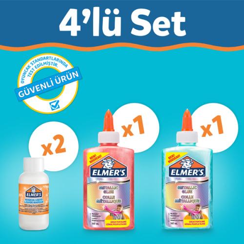 Elmers Metalik Slime Kit 2109483 - - Elmer S - Fiyatı - Yorumları - Sa