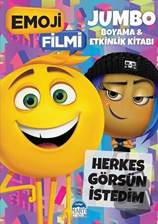 Emoji Filmi Jumbo Boyama ve Etkinlik Kitabı - Cordelia Evans - Martı Ç