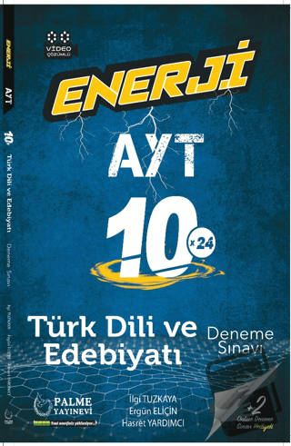 Enerji AYT Edebiyat 10 Deneme Sınavı - İlgi Tuzkaya - Palme Yayıncılık