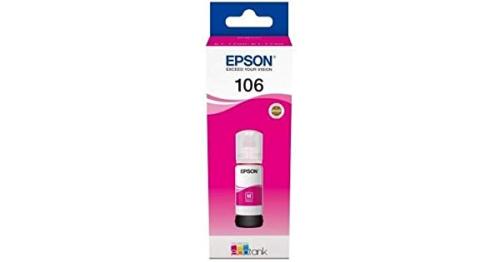 Epson 106 Magenta Kırmızı Şişe Mürekkep T00R340 L7160-7180 - - Epson -