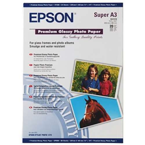 Epson A3+ 250Gram 20'Li Premium Glossy Fotoğraf Kağıdı S041316 - - Eps