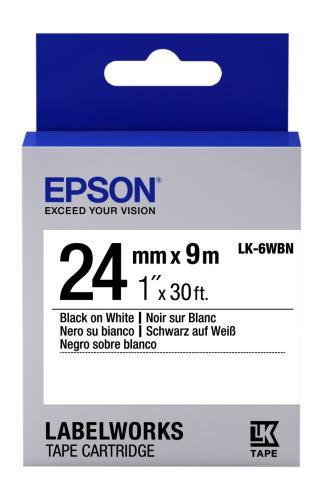 Epson Lk-6Wbvn Beyaz Üzeri Siyah 24Mm 7Metre Etiket - - Epson - Fiyatı