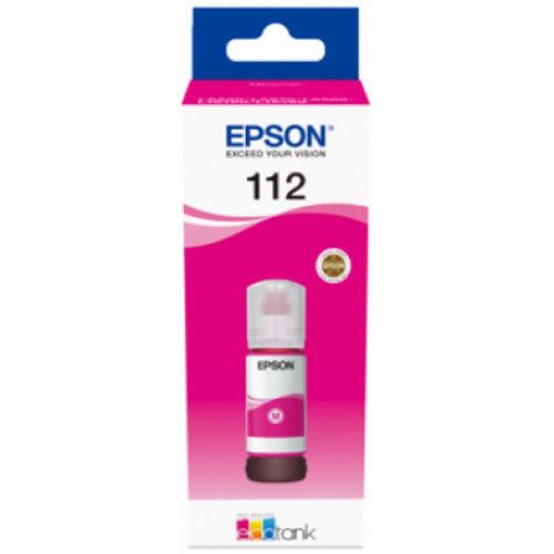 Epson T06C3 (112) Magenta Kırmızı Şişe Mürekkep 13T06C34A - - Epson - 