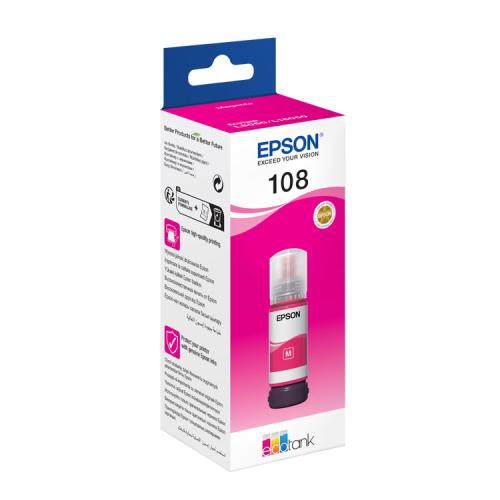 Epson T09C3 108 Magenta Kırmızı Şişe Mürekkep T09C34A L18050-L8050 - -