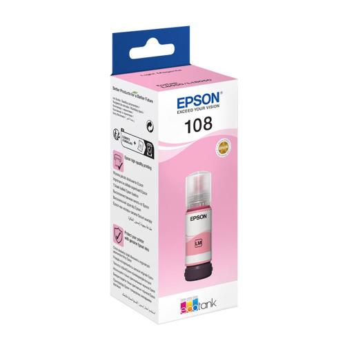 Epson T09C6 108 Light Magenta Açık Kırmızı Şişe Mürekkep T09C64 L18050