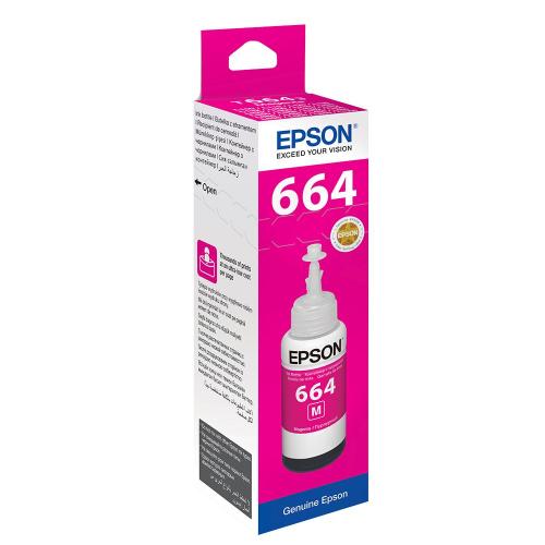 Epson T6643 Magenta Kırmızı Şişe Mürekkep T66434A - - Epson - Fiyatı -