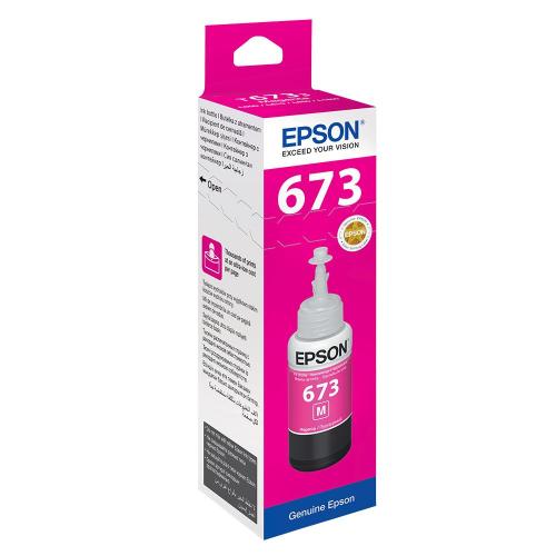 Epson T6733 Magenta Kırmızı Şişe Mürekkep T67334A - - Epson - Fiyatı -