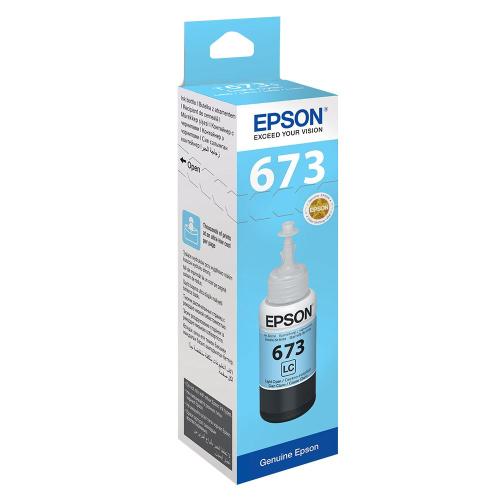 Epson T6735 Light Cyan Açık Mavi Şişe Mürekkep T67354A - - Epson - Fiy