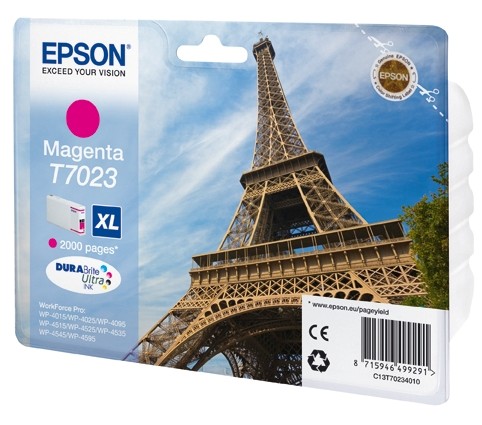 Epson T7023 Magenta Kırmızı 2.000 Sayfa Mürekkep Kartuş T70234010 - - 