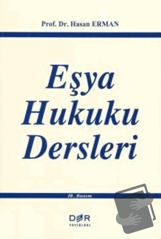 Eşya Hukuku Dersleri - Hasan Erman - Der Yayınları - Fiyatı - Yorumlar