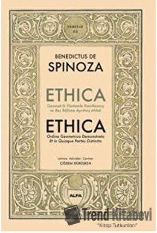 Ethica (Ciltli) - Benedict De Spinoza - Alfa Yayınları - Fiyatı - Yoru