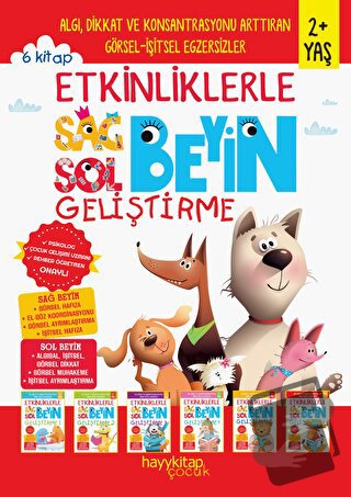 Etkinliklerle Sağ Beyin Sol Beyin Geliştirme (2+ Yaş) 6'lı Set - Canan