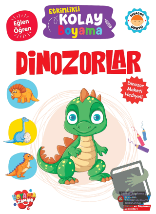 Etkinlikli Kolay Boyama – Dinozorlar - Kolektif - Boyama Zamanı - Fiya