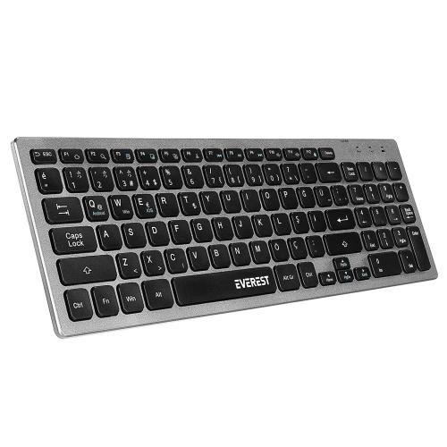 Everest Kb-Bt88 Siyah-Gri Bluetooth Ultra İnce Q Mac-Win-Android-Ios U