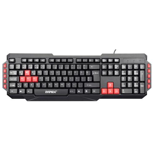 Everest Kb-G7 Armor Siyah Usb Q Gaming Oyuncu Klavyesi - - Everest - F