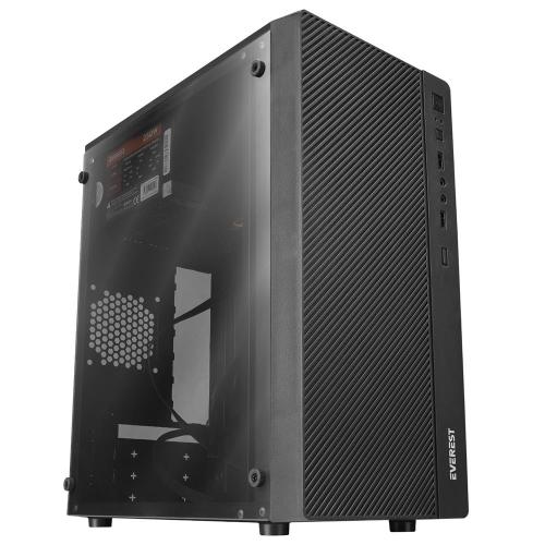 Everest Warp Peak 250W Akrilik Yan Panel M-Atx Mini-T Gaming Oyuncu Ka