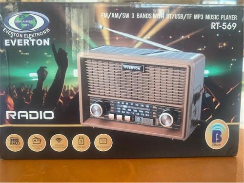 Everton Rt-659 Bluetooth Fm-Usb-Tf-Aux Şarjlı Nostaljik Radyo - - Ever