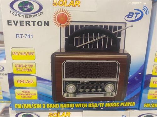 Everton Rt-741 Bluetooth -Fm-Am-Sw-Usb-Tf Card-Aux Nostaljik Radyo - -