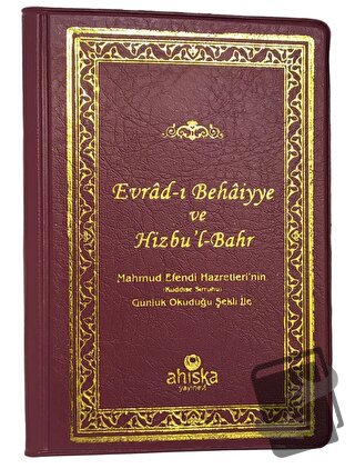 Evradı Behaiyye ve Hizbül Bahr Cep Boy (Ciltli), Mahmut Usta Osmanoğlu