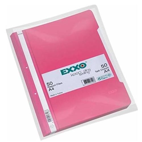 Exxo Telli Dosya Plastik A4 Pembe Tt145 - 50'li Paket - - Exxo - Fiyat